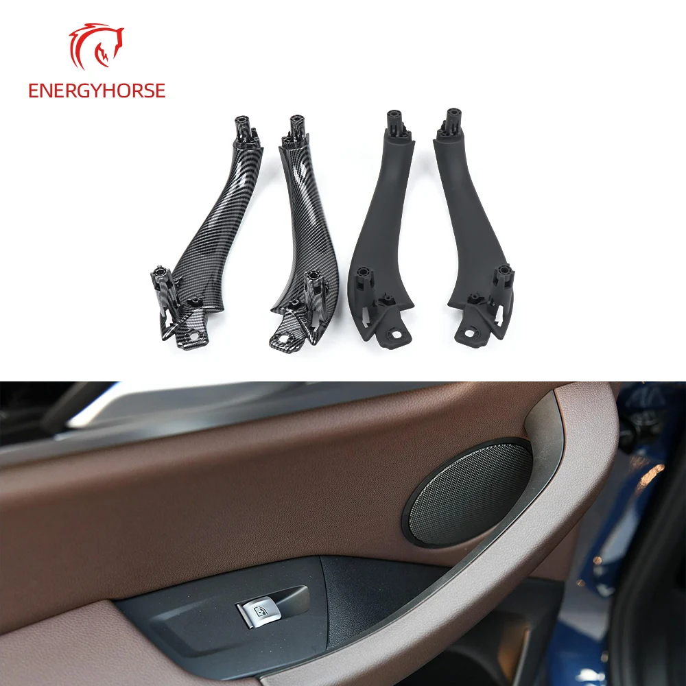 

For BMW X3 X4 G01 G02 G08 Carbon Fiber Car Inside Interior Handle Inner Door Pull Trim Left Right Auto Accessories LHD RHD 18-21