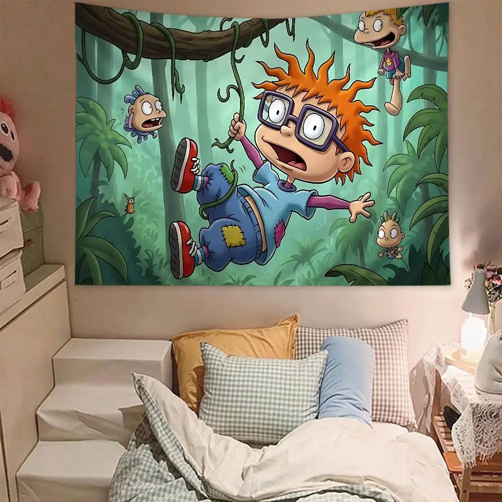 Cartoon R-Rugrat Hanging Bohemian Tapestry Bohemian Wall Tapestries Mandala Cheap Hippie Wall Hanging