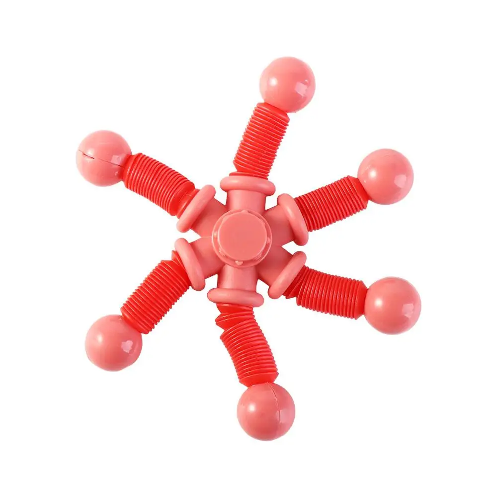 Transformable Fingertip Gyros Toy Parent-Child Fidget Fidget Spinner Toys Telescopic Novelty Pop Tubes Toy Toy for Kids