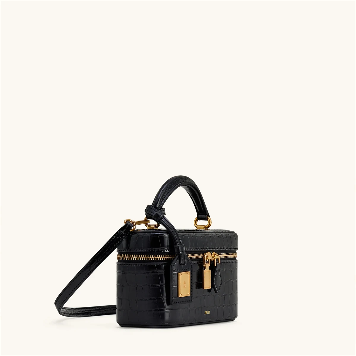JW PEI French Vintage Shoulder Bag Croc Embossed Crossbody Handbag for Women Small Square Box Purse Exquisite Female Daily Wear view 2