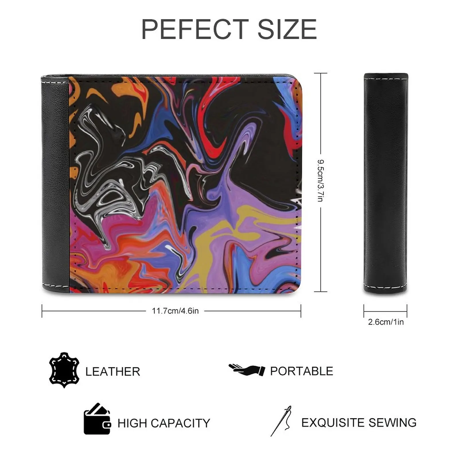 5Sos Inspired Marble Effect Pattern Fashion Credit Card Wallet Leather Wallets Personalized Wallets For Men And Women 5Sos 5