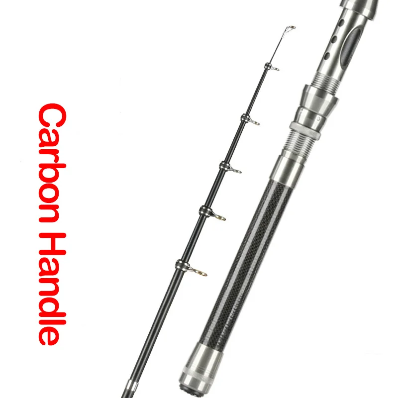 DEUKIO New Telescopic Fishing Rod Spinning Fly Carp Feeder Carbon Fiber 2.7M 2.4M 2.1M 1.8M 1.5M Mini Travel Rod Fishing Poles