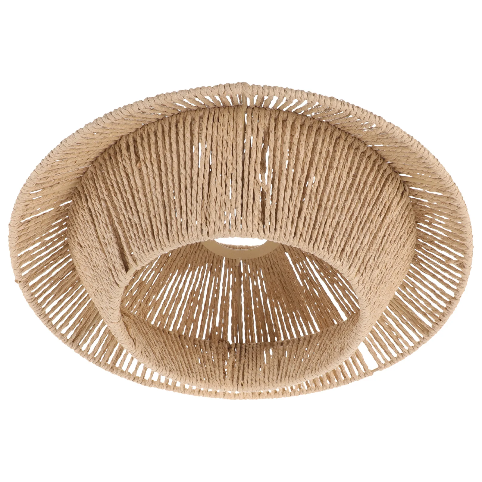 

Rattan Paper Weaving Lampshade Pendant Light Cover for Ceiling Lamps Small Barrel Shades Indoor Lighting Supply