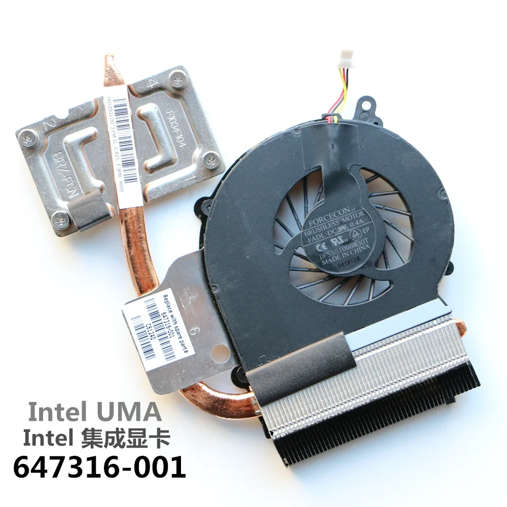 647316-001 FOR HP CQ43 CQ57 CQ57-210US CPU COOLING FAN With Heatsink