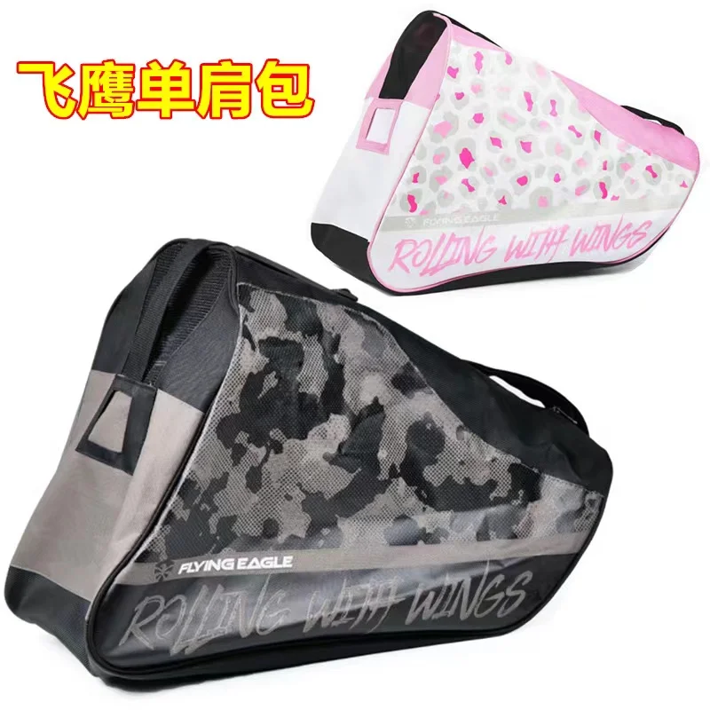 

Roller Skates Storage Bag for Child and Adult, Eagle Shoulder Bags, In-line Roller Skateing, Protective Helmet, 46x45x39cm