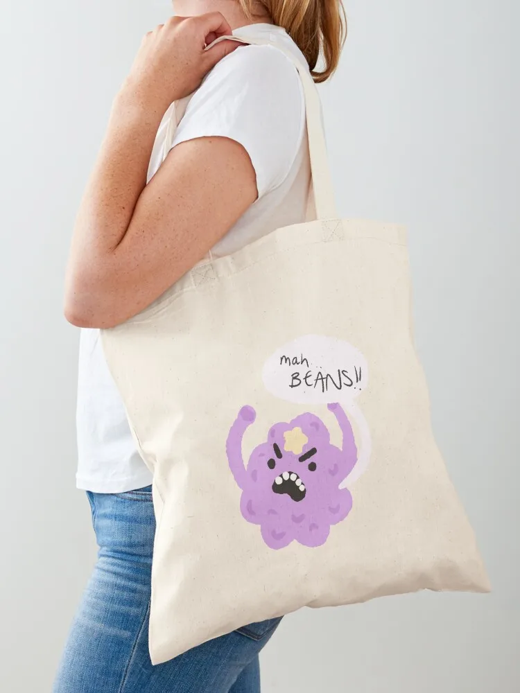 mah... BEANS!! Tote Bag large size bags Fabric bag Eco bag