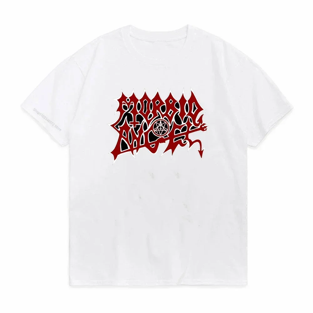 Print O Neck Loose man Tshirt streetwear  harajuku Morbid Angel Blessed Are The Sick Album Cover tShirt  Hot Sale men T Shirt