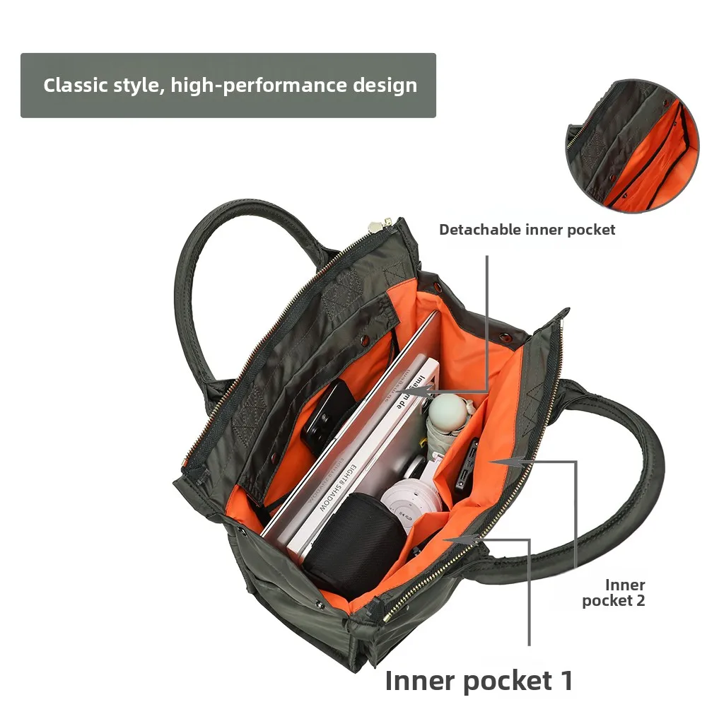 

Men's Large Capaci Nylon Crossbody Bag Casual Commuter Tote Single oulder Bag Lightweight Vertical Square ape Bapa