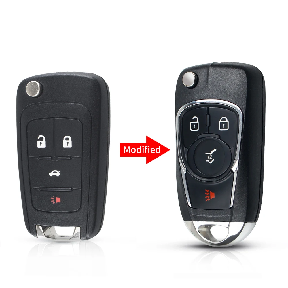 KEYYOU Für Chevrolet Cruze Epica Lova Camaro Impala 2 3 4 5 Taste Geändert Flip Remote Auto Schlüssel Shell HU100 klinge Ersatz