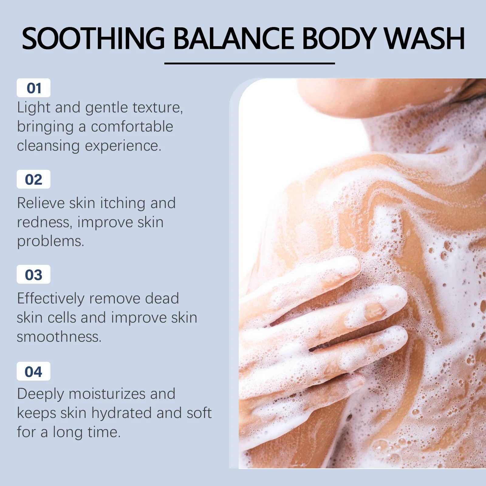 Body Washes Improve Sensitive Skin Soothing Deep Cleansing Reduce Redness Repair Moisturizer Long Lasting Fragrance Shower Gel