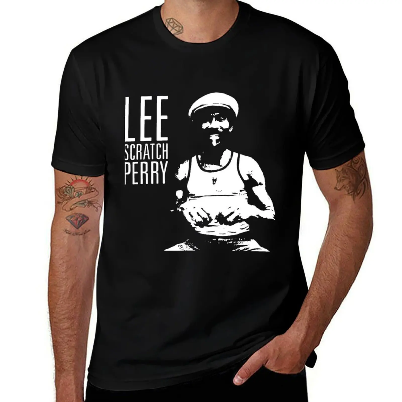 

Lee Scratch Perry T-Shirt t shirts for man graphic funny funny t shirts man cotton tshirt 100% T-Shirt