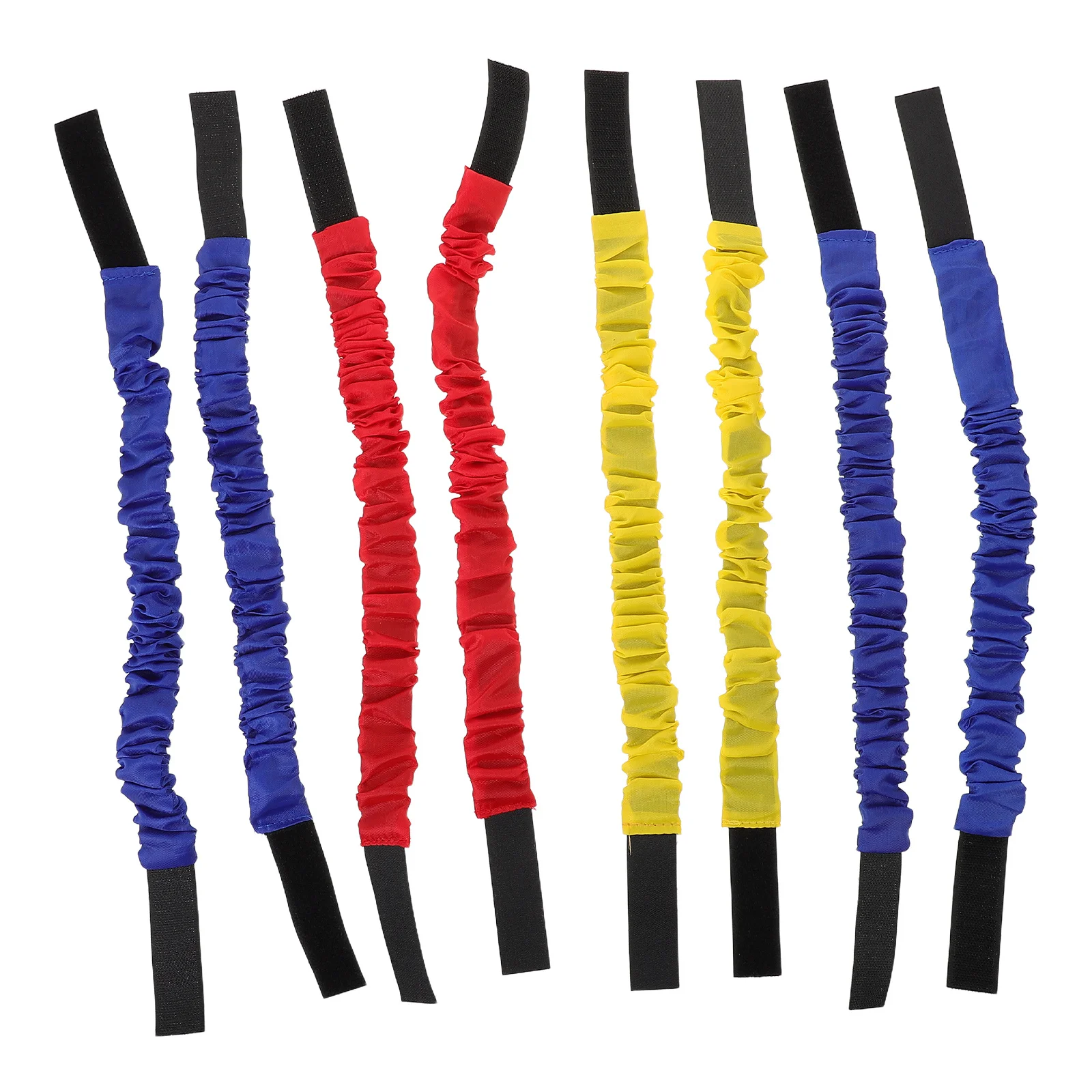 

8Pcs Three Legged Race Bands Adjustable Elastic Tie Ropes for Team Building Parent Child Interaction Outdoor Relay Race Game