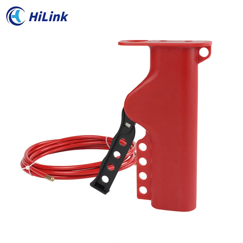 OSHA Multipurpose Safety Cable Lockout Tagout With Retractable Length 2.4m And Dia. 5mm Coated Stainless Steel