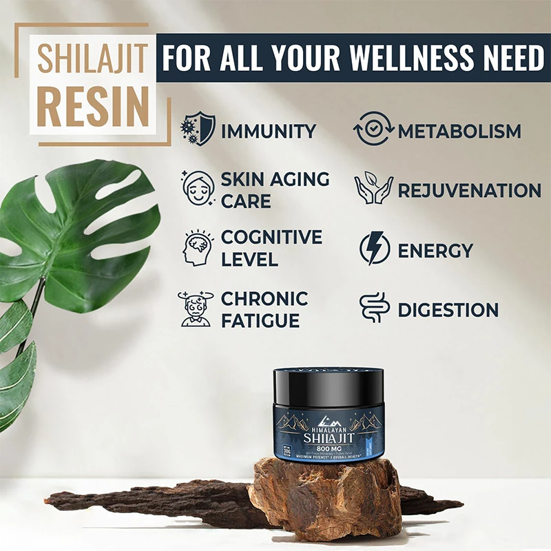 Pure Himalayan organic Shilajit resin - containing multiple trace minerals, energy, and immune support for both men and women