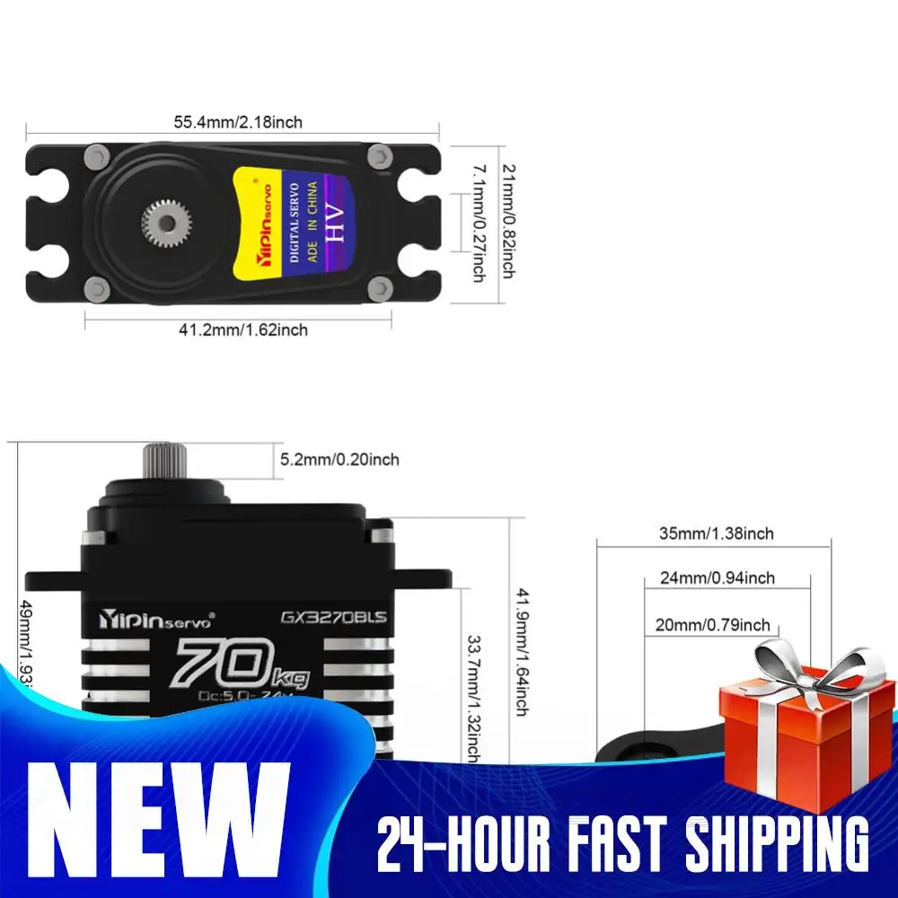 

Цифровой бесщеточный серводвигатель 70 кг, водонепроницаемый, с полностью металлическим редуктором из нержавеющей стали, для радиоуправляемых моделей автомобилей, лодок, самолетов, вертолетов масштабов 1/8, 1/10, 1/12