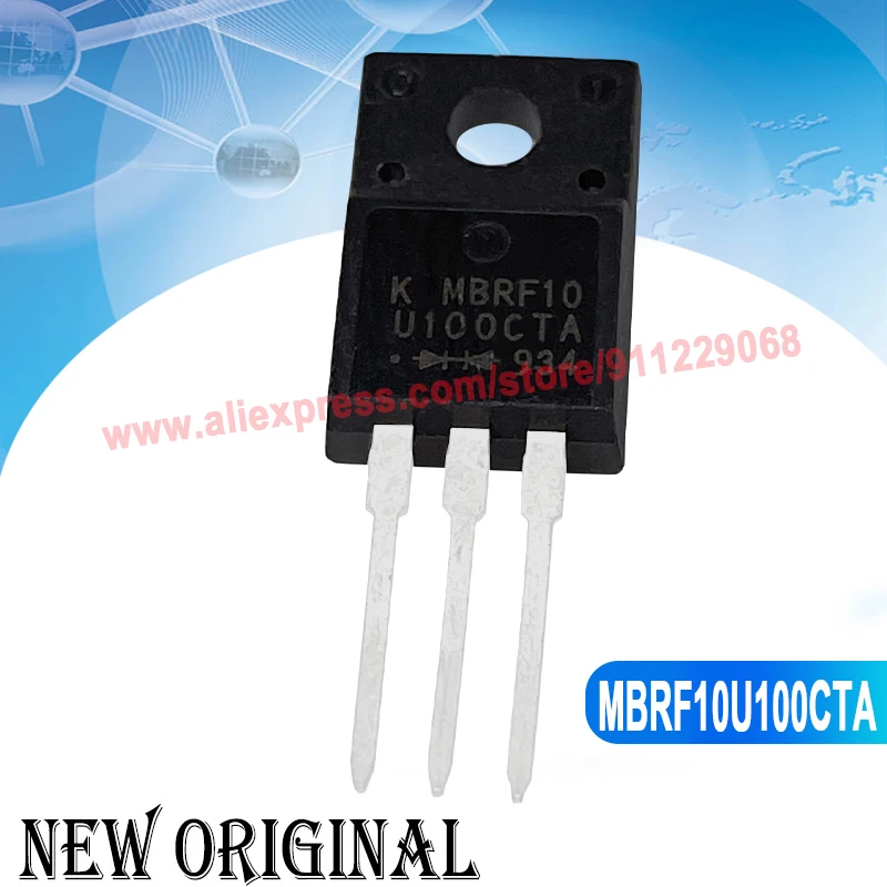 (5piece) KF12N60 TO-220F 600V12A / 10U100CTA MBRF10U100CTA / MBR10100F / SRF1630C TO-220F