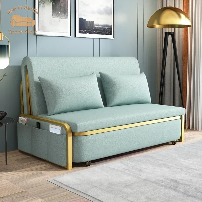 Light luxury sofa bed dual-purpose double living room multi-functional small apartment net red economic folding sofa