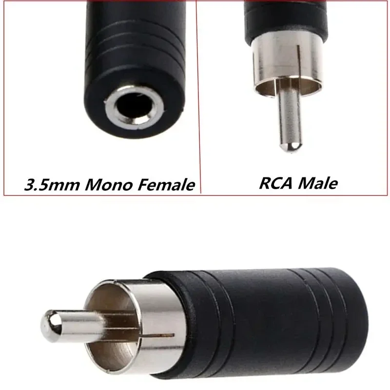 Gold Plated DC3.5mm Mono Stereo Male Female To RCA Male Female AV Audio Converter 3.5mm To Dual Lotus Female Adapter