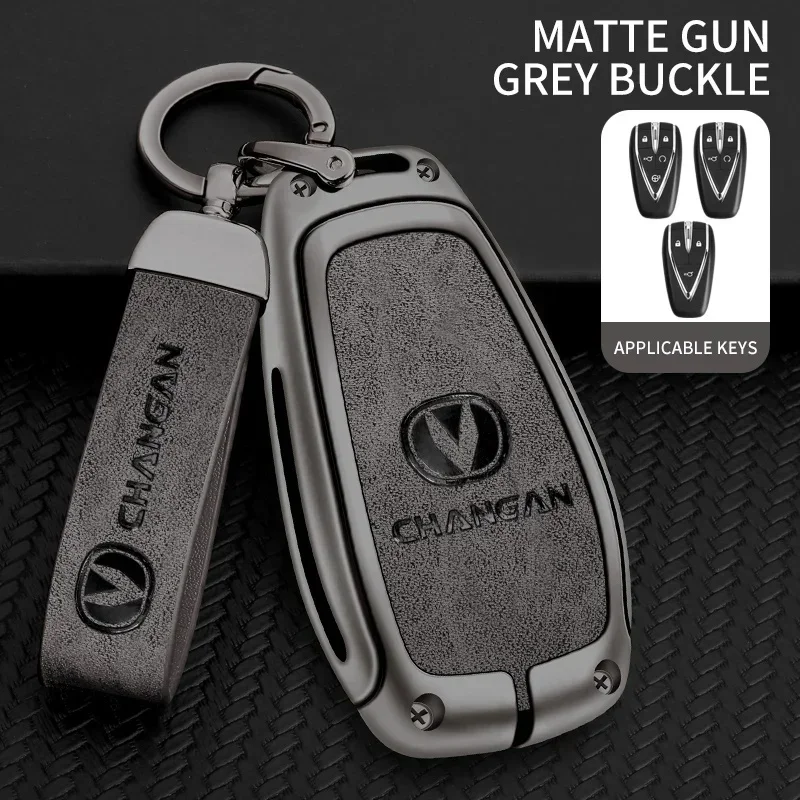 Suitable for Changan CS75 Plus CS95 CS35 CS15 CS85 Alswin CS55 Eado CS15EV CX20 CX70 Ruiteng car leather key case accessories