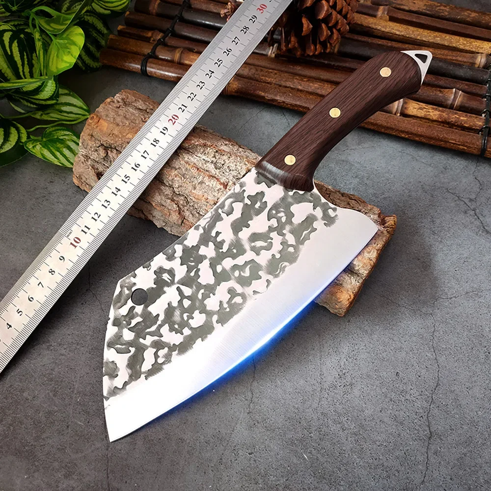 High Carbon Stainless Steel Chef Knife Cutter Meat Knife Kind High-quality Cleaver Knife Kitchen Chopping Slicing Accessories