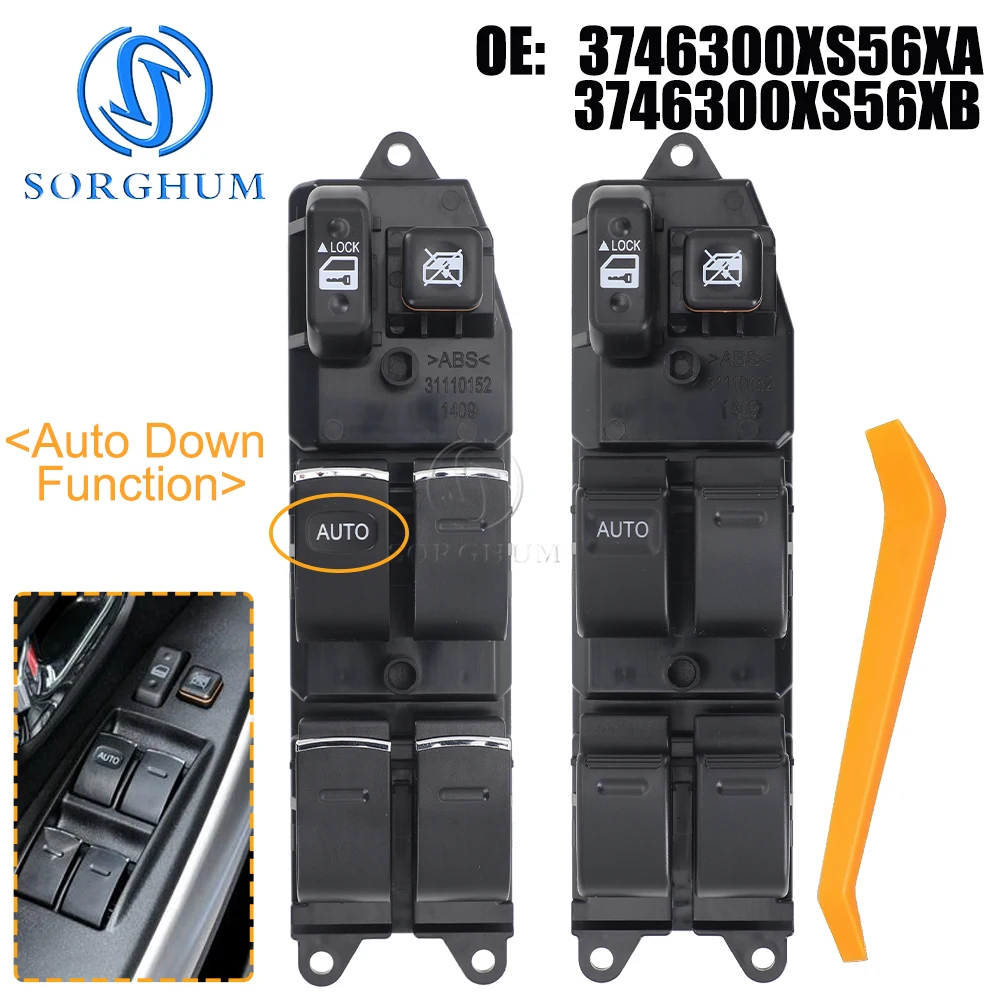 Front Left Electric Power Master Window Control Switch For Great Wall Hover M4 3746300XS56XB 3746300XS56XA Car Accessories