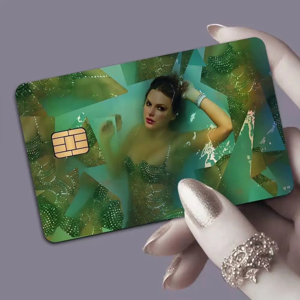 T-Taylor-SwiftS singer Trendy Laser Glitter Bank Card Stickers All Match Multi Purpose Use - view 4