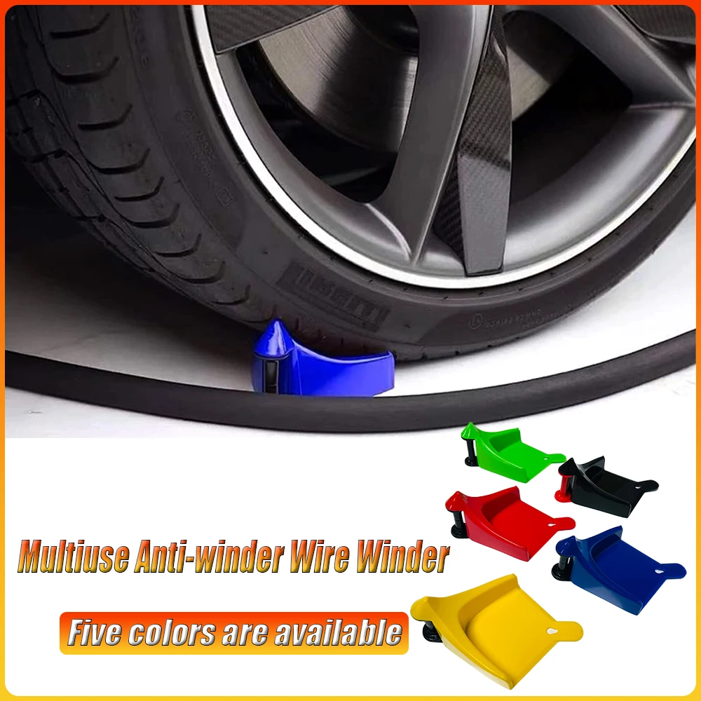 Car Detailing Washing Guide Hose Tires Wheel Hose Slider Rollers Car Wash Hose Anti-Pinch Tools Multiuse Anti-winder Wire Winder