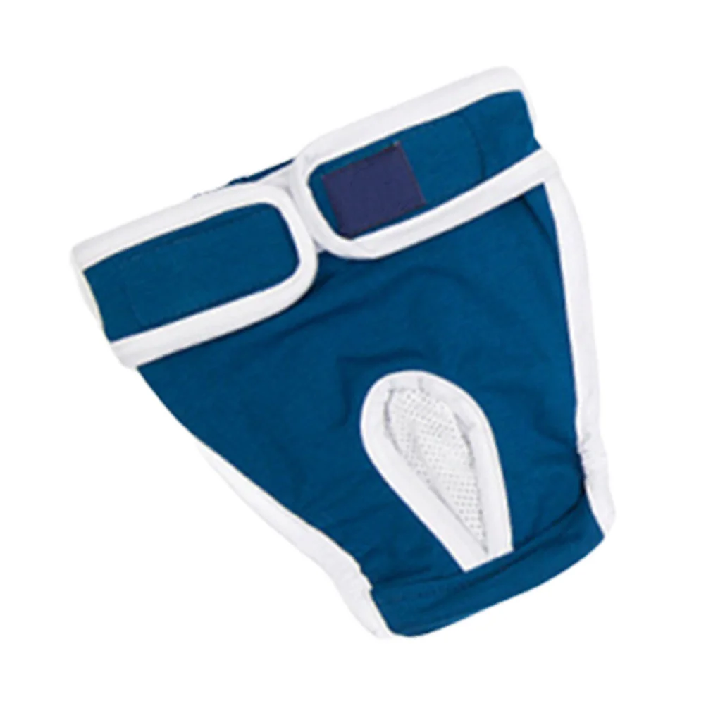 

Cotton Pet Sanitary Pants Dog Menstruation Pants Size Xl Blue Comfortable Absorbent Safety Diapers for Dogs Physiological Use