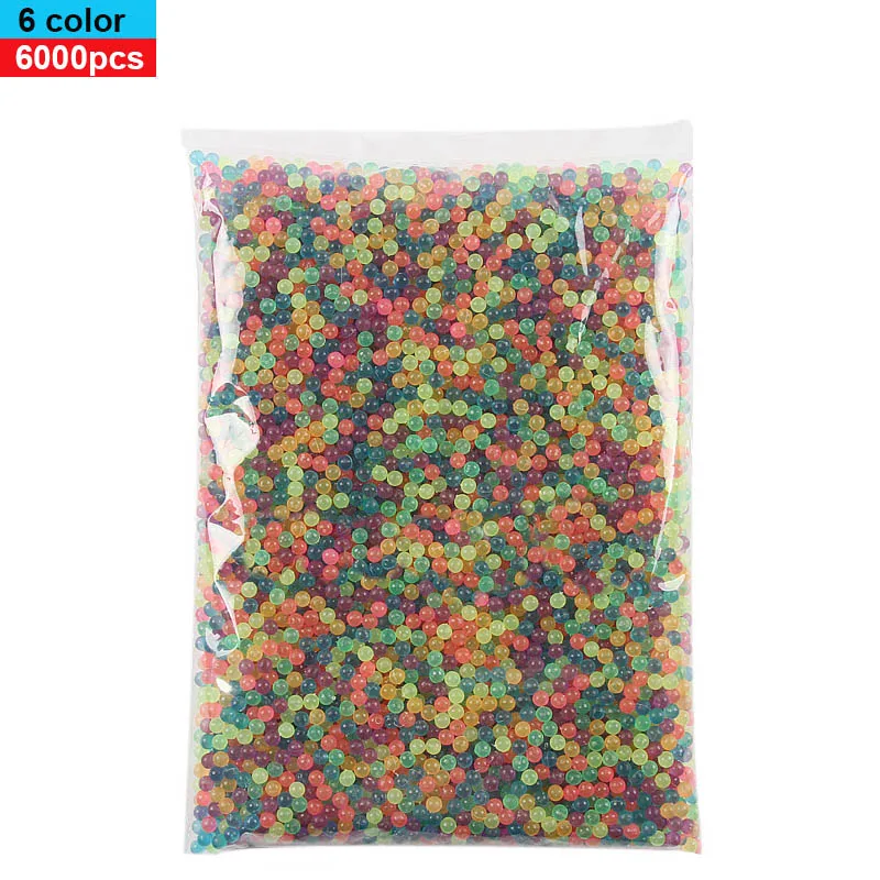 6000pcs / Set DIY Water Spray Magic Aquarium Beads Manual 3D 5mm Hama 500g Refill Wholesale Spell Replenish Beads Boy Girl Toys