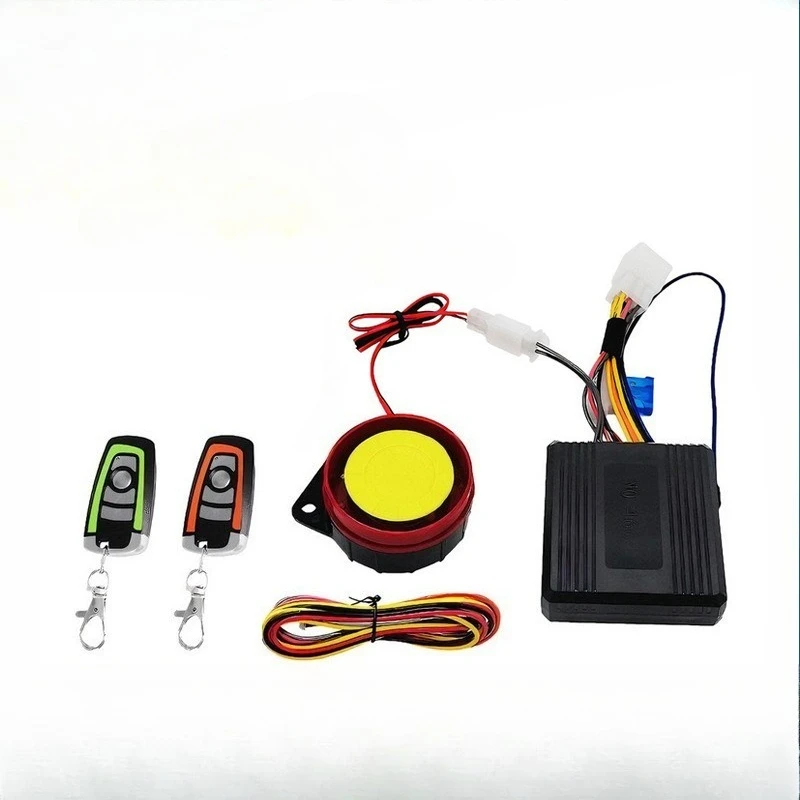 Motorcycle Alarm System 1-Way Motorcycle Anti Theft Kit Car Security Alarm System DC 12V 125dB Built in Vibration Sensor