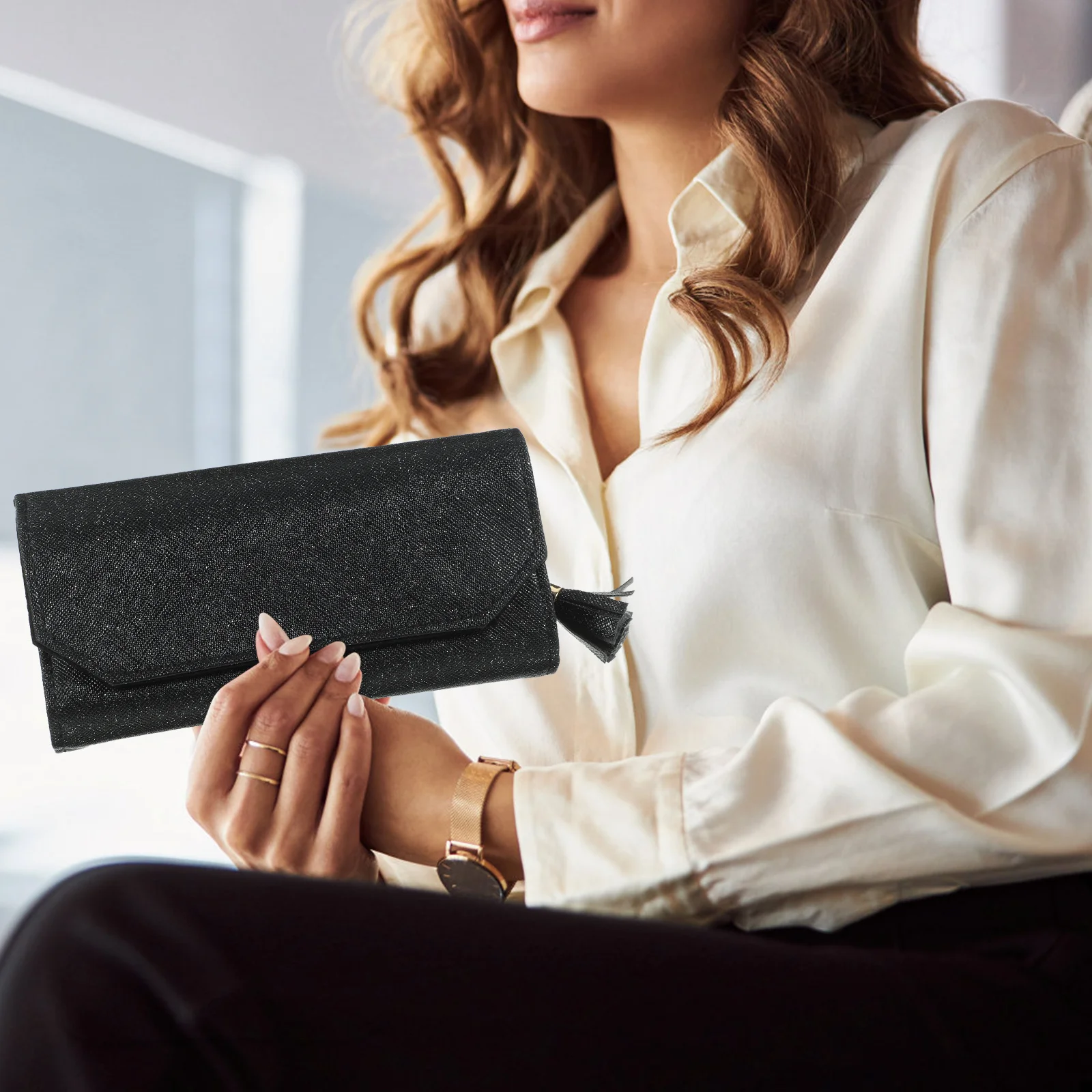 

Jewelry Storage Bag Foldable Travel Organizer Roll Pouch For Rings Necklaces Bracelets Portable Dustproof Small Holder Case