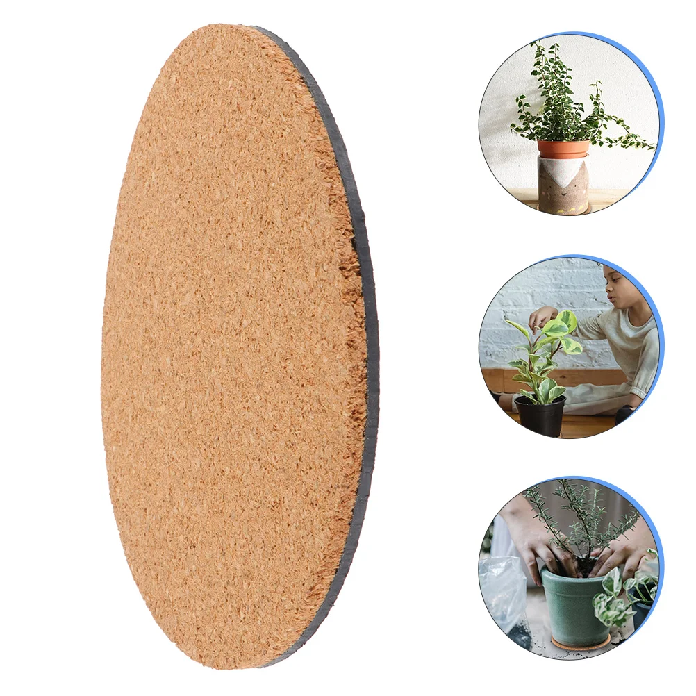 

2Pcs Gardening Planter Mat Cork Flowerpot Pad Durable Plant Pot Mat Scratch Resistant Cushion Support Protect Furniture Scratch