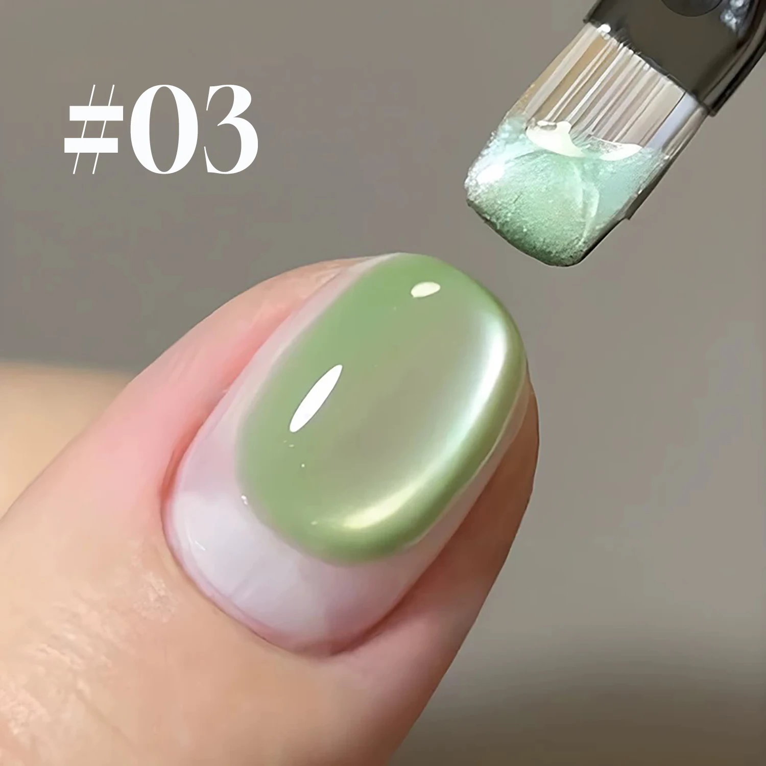 1-12szt ZH Wiosna/Lato Bestseller Fantastyczny Ocean Bubble Cat Eye Szklane koraliki Żelowy lakier do paznokci Różowe paznokcie Zielony Niebieski Materiały do paznokci