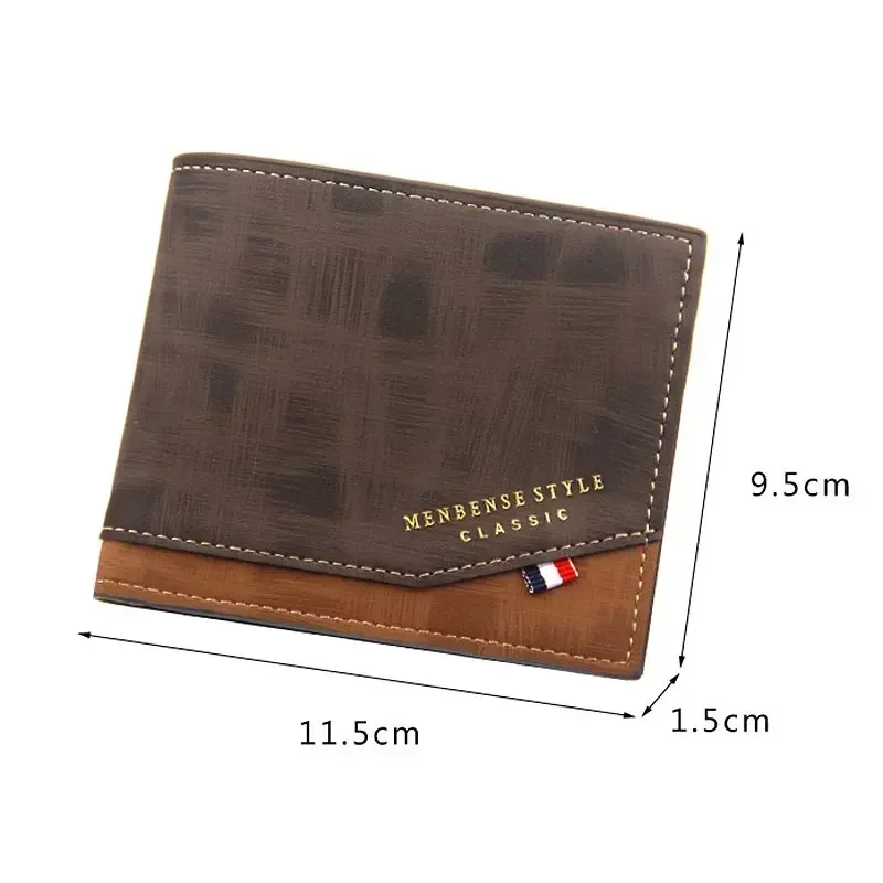 Personalized Custom Name Gift for Christmas Men Wallets Coin Pocket Small Wallet Card Holder Frosted Men Purses Free Engrave