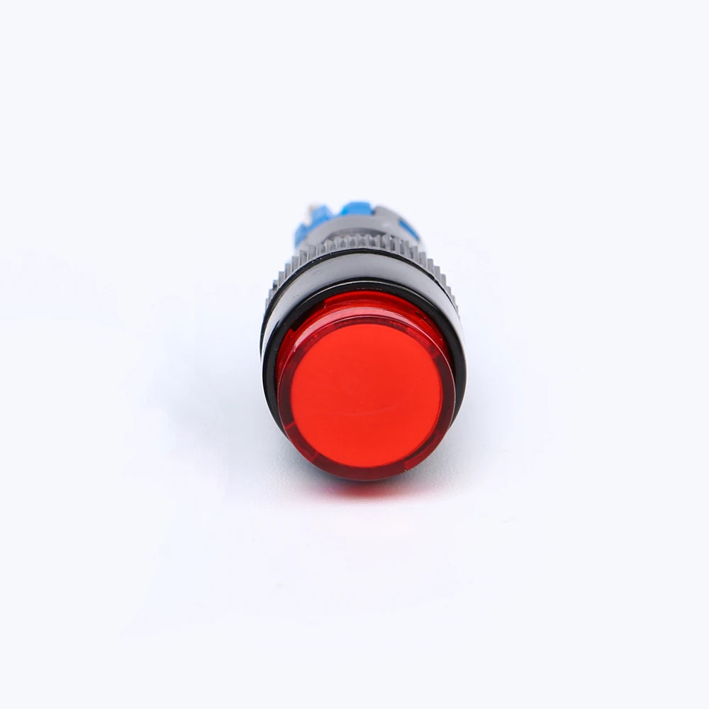 ELEWIND 12mm Plastic momentary or Latching 5 PIN terminal illuminated push button switch (PB121Y-11Z/R/12V  , PB121Y-11/R/12V)