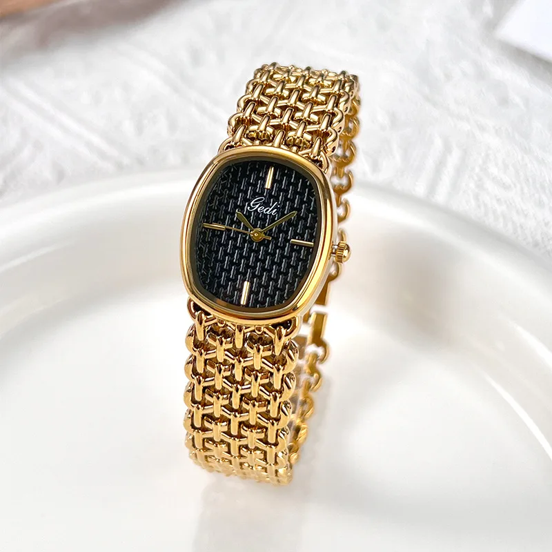 GEDI Brand Watches Light Luxury Bracelets Small Fragrance High-End Feeling Retro Waterproof Ladies Fashion Quartz Wristwatches