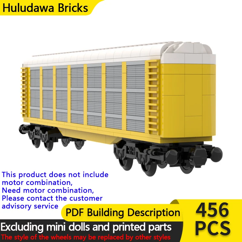 

City Car Model MOC Building Bricks T11 Autorack Narrow Car Modular Technology Children Holiday Gifts Assemble Toys Suit
