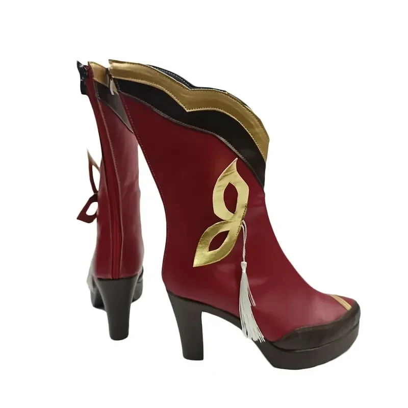 

gb6Game LOL Lrelia Shoes The Blade Dancer Cosplay Boots Props Halloween Party Role Play Custom Made Aksesori st.'6