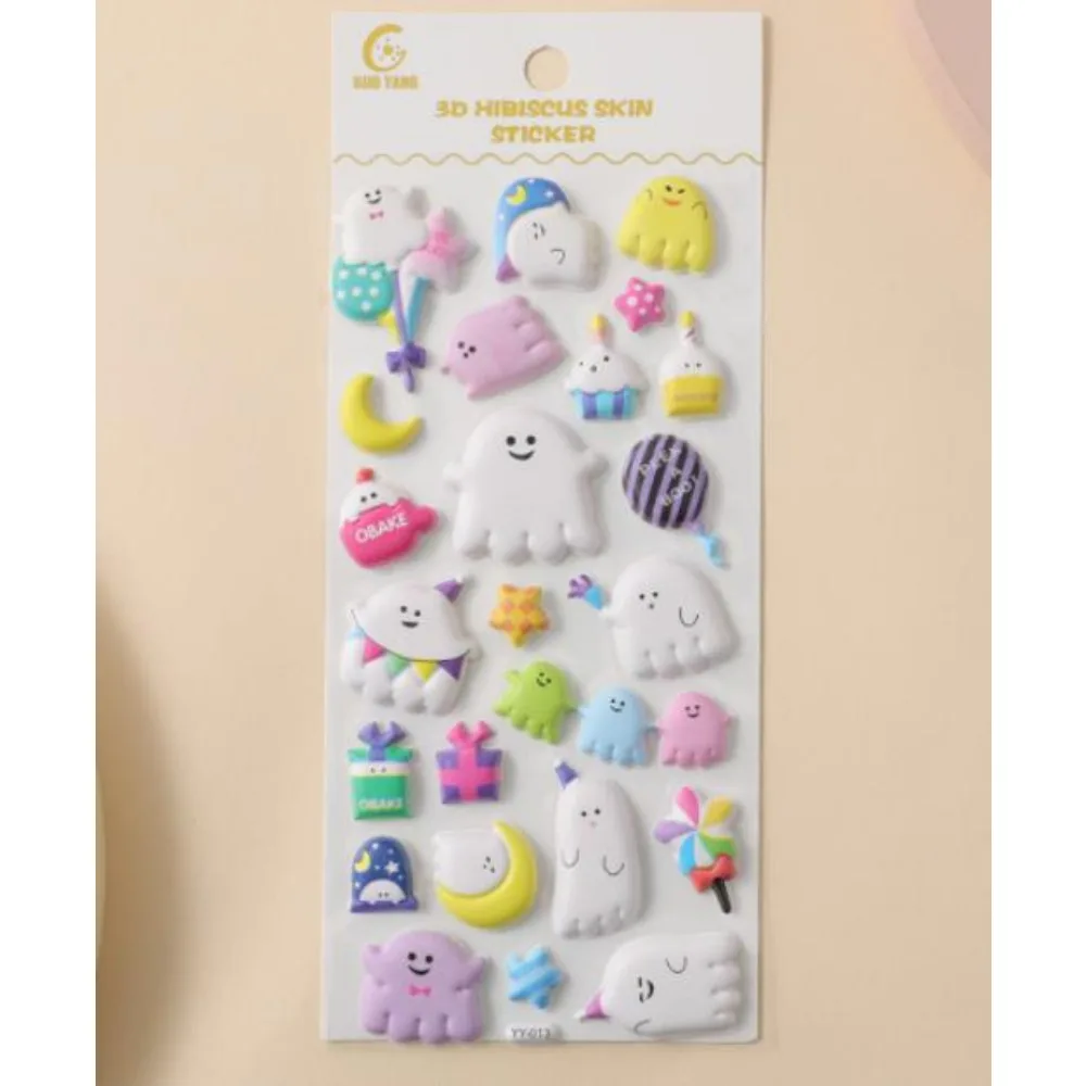 

Cute Girls' Cartoon High-Appearance-Level 3D Embossed Fun Foam Stickers DIY Journal Stickers for Kids Decorative Sticker Gifts