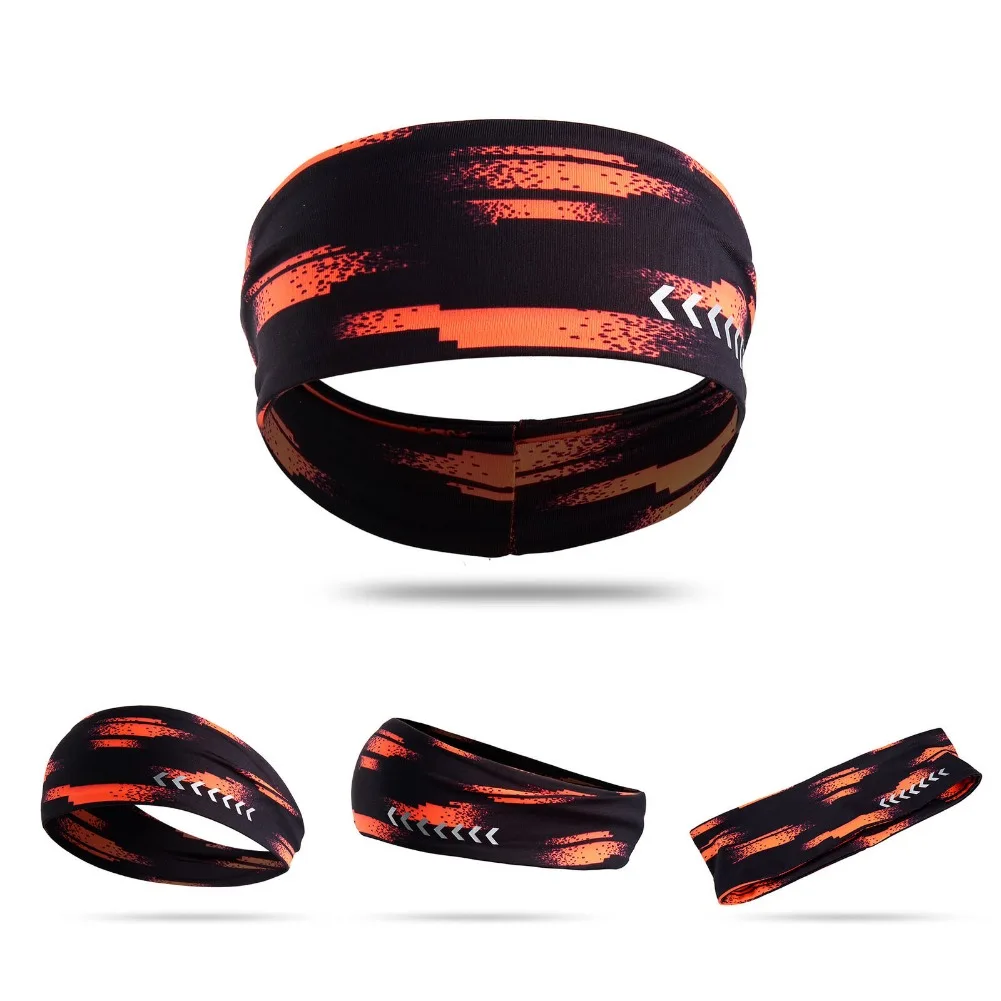 Sport all'aria aperta Capelli riflettenti Sudore per uomo Donna Fascia da corsa Fascia invernale Ciclismo Fitness Allenamento Fascia per yoga