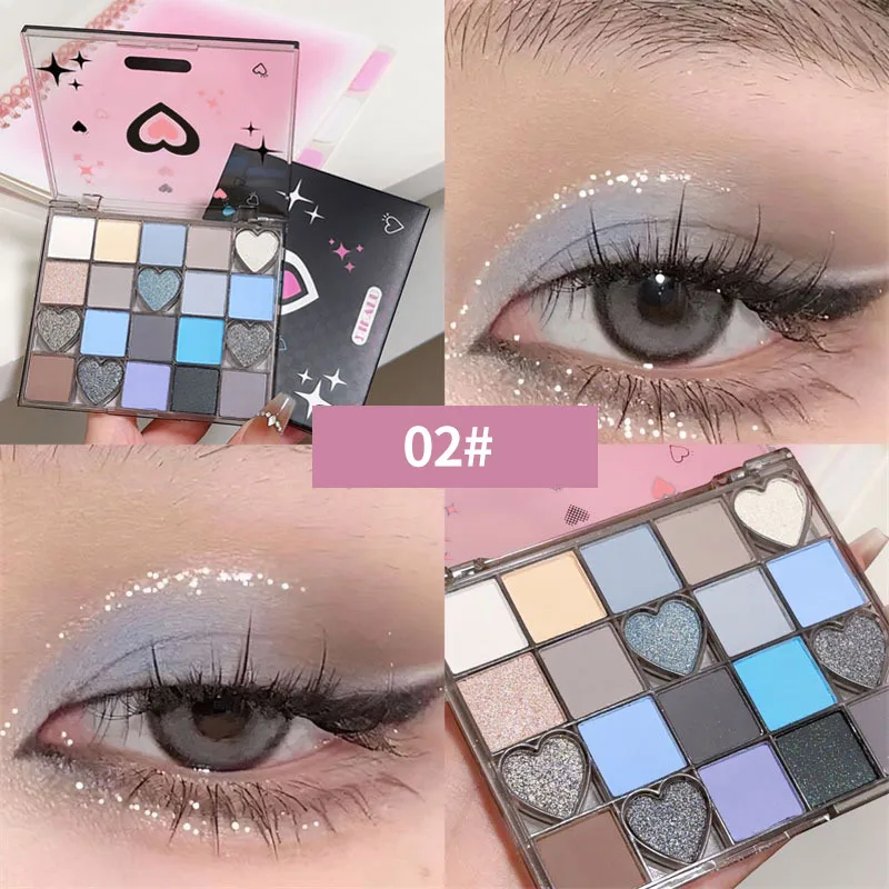 Christmas Makeup D Dikalu Darkened Sweetheart Eye Shadow Plate For Valentine's Day  20 Color Multi Functional Makeup Palette Eye