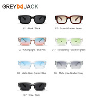 Retro Sunglasses Men's Square Frame TR Polarized Sunglasses Ink Color Premium Sense of Fashion UV Protection Glasses