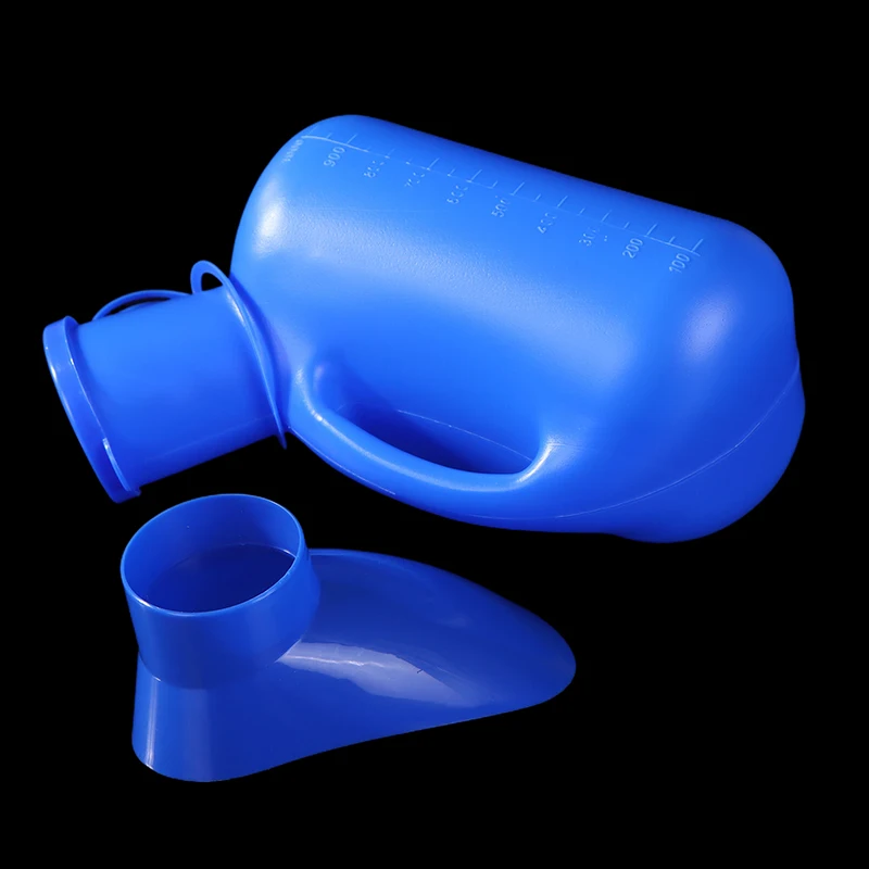 

1000ML Blue Unisex Urinal Mobile Toilet Pee Storage Tool Travel Car Pee Bottle With Lid Pee Large Capacity Urinary Bottle