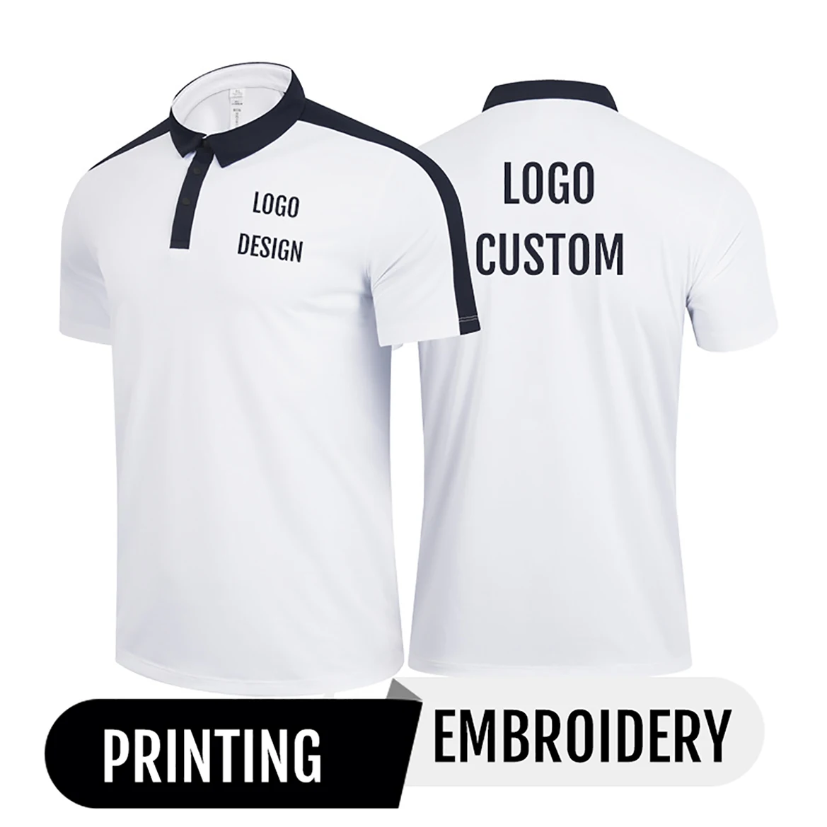 2024 Luxury Golf Polo Shirt Custom Company Logo Summer Quick Dry Sports Men's T Shirts Fashion Leisure Women's Polos for Team