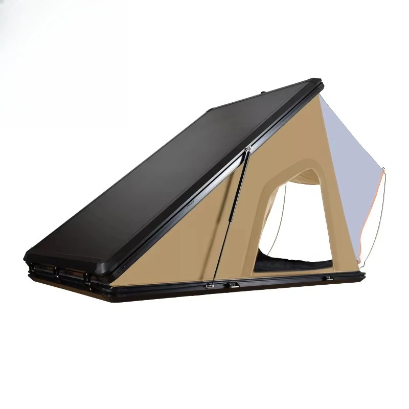 High Quality Camping Triangle Aluminium Hard Shell Roof Top Tent Car Tent 4 Persons