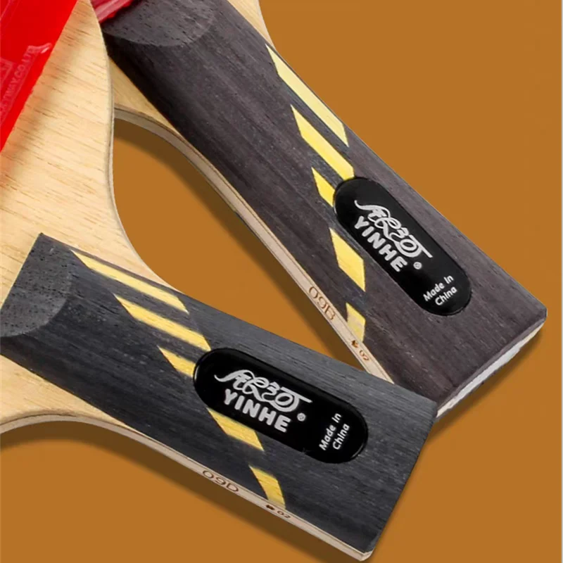 YINHE 9 Star Racket Galaxy Wood + Carbon OFF ++ مضارب تنس الطاولة المطاطية مضارب بينج بونج