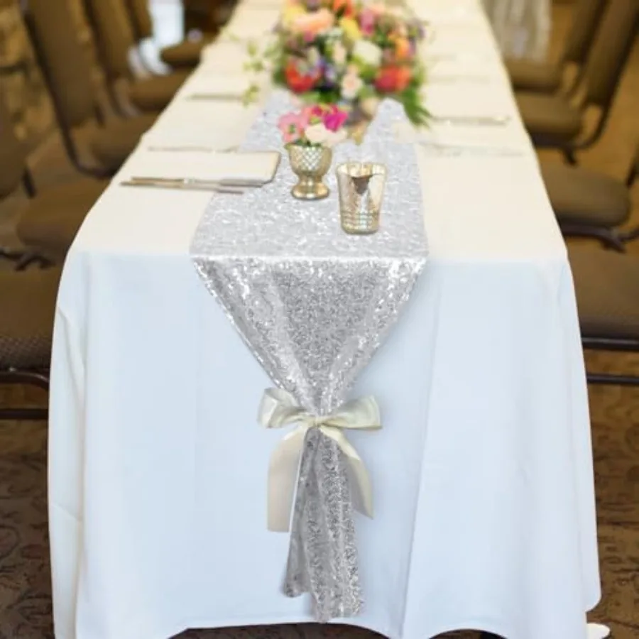 

Sequin Table Runner 12x72 2pcs Glitter Runner for Birthday Party Supplies Decorations