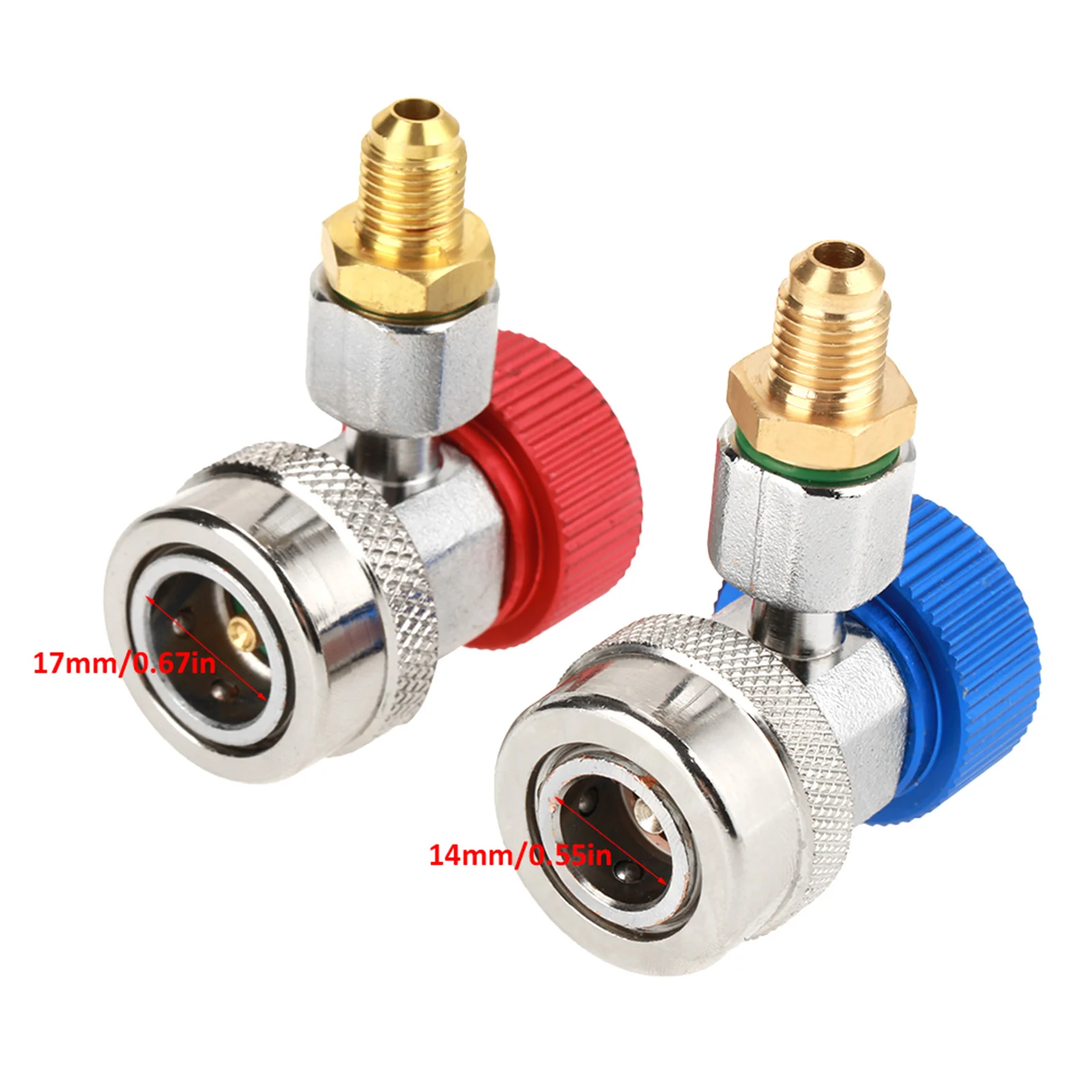 R134 A/C Low/High Quick Connector Air Conditioning Coupler Adapter with  High Low Coupler Adapter High Low Coupler Connector