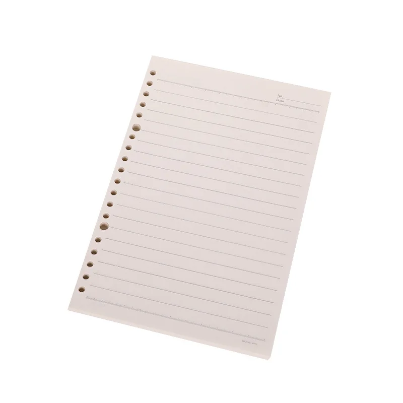 A5/B5 Loose-leaf Inner Paper for Notebooks 60sheets of Pages for Binder Office School Supplies