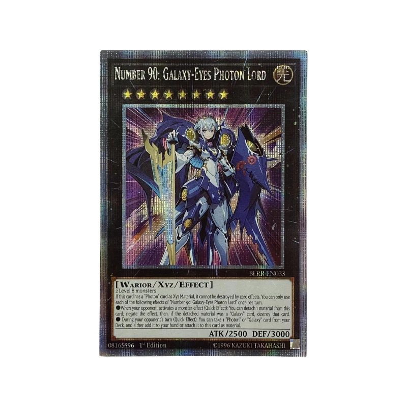 

ORICA YUGIOH DIY Proxy CardsNumber 90 GalaxyEyes Photon Lord Waifu Non-Original TCG Children's Gift English Collection Card Toys